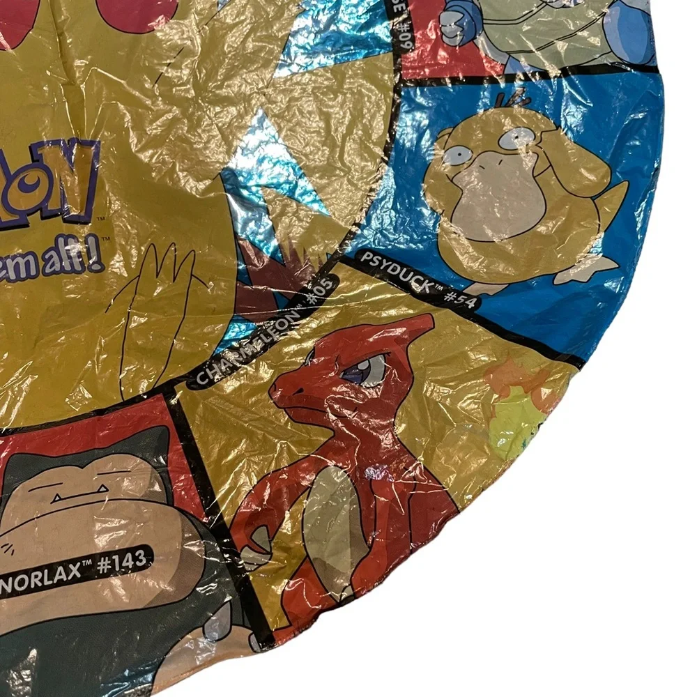 Vintage Pokémon Birthday Balloon Mylar Foil Deadstock Never Used Brand New 1999